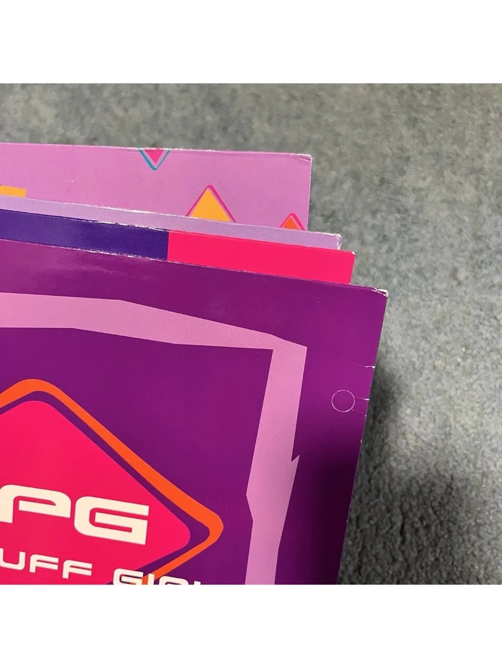Vintage 2003 Y2K Powerpuff Girls Bundle Of 4 School Paper Folders